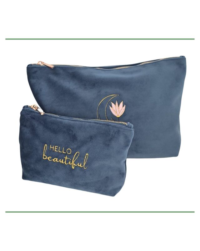 velvet make up bag, velvet cosmetic bag, cosmetic case, makeup bag