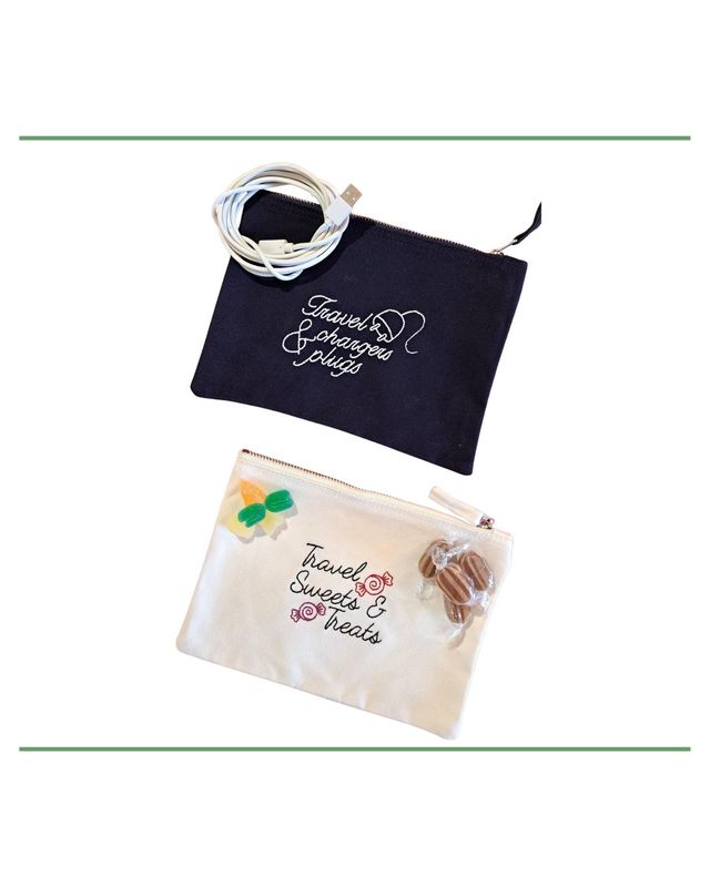 bags for travel, sweets bag, charger case, travel bags, travel sweets bag, road trip sweets