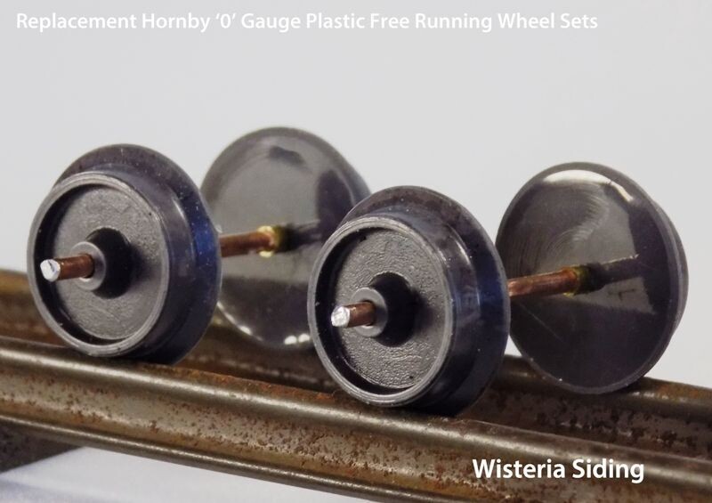 Hornby 0 gauge Replacement Wagon and Coach plastic free running Wheel Sets