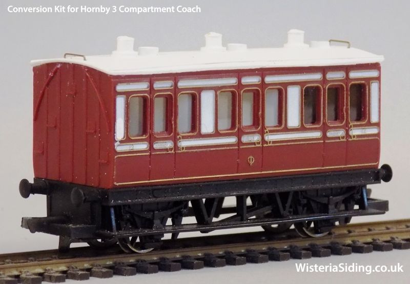 00 Hornby 4 wheel Coach Simple Conversion Kit for all Coaches, Roof & Interior +