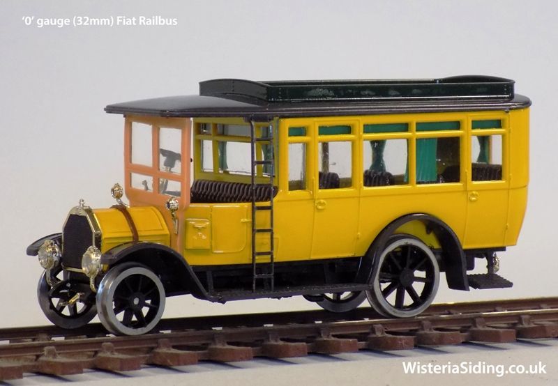 0 gauge 7mm Fiat Railbus RTR 12vdc to Run on '0' - 32mm Track New Build Tested