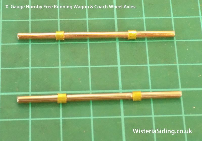 Hornby & Bing '0' Gauge Replacement Wagon & Coach Axles