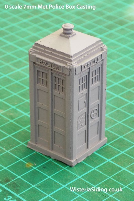 7mm 0 scale Met Police Box (Tardis) Vacuum Resin Cast