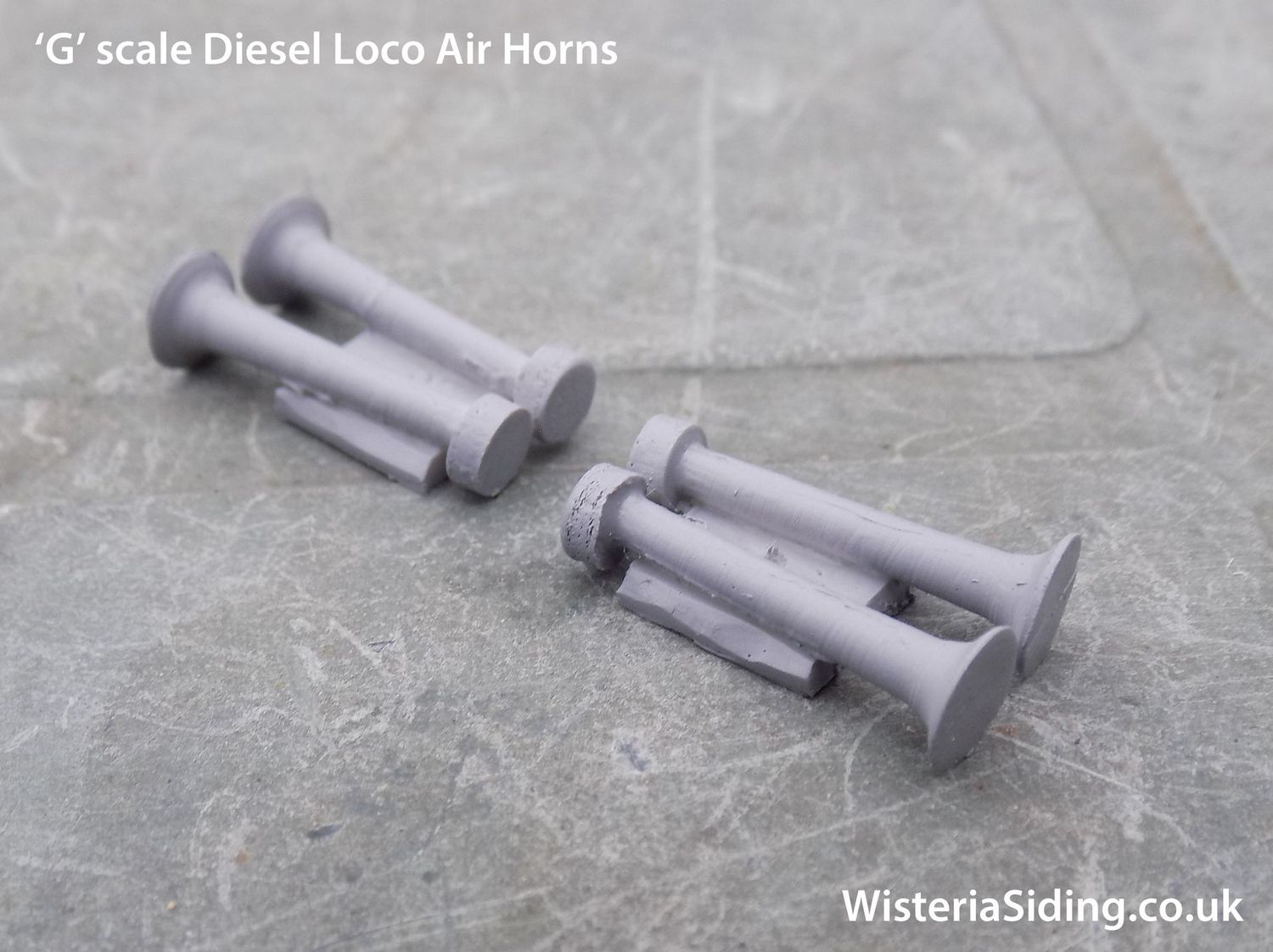 G scale Diesel Loco Twin Air Horn Resin Castings x 2 for Faller Play Intercity