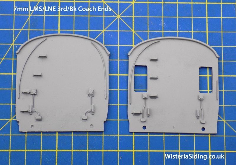 ​0 gauge Pair Resin Replica CCW LMS Suburban 3rd/Brake Coach Ends