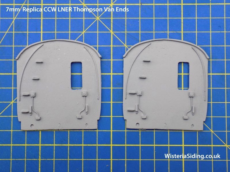 ​0 gauge Pair Resin Replica CCW LMS Passenger Stock Van Ends
