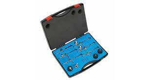 SEALEY 10pc Mini Air Brush Kit Gravity/Suction Feed