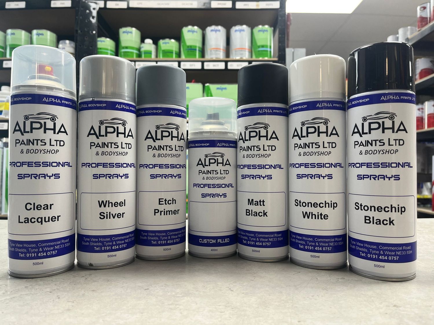 Alpha paints Stonechip Aerosol (500ml)