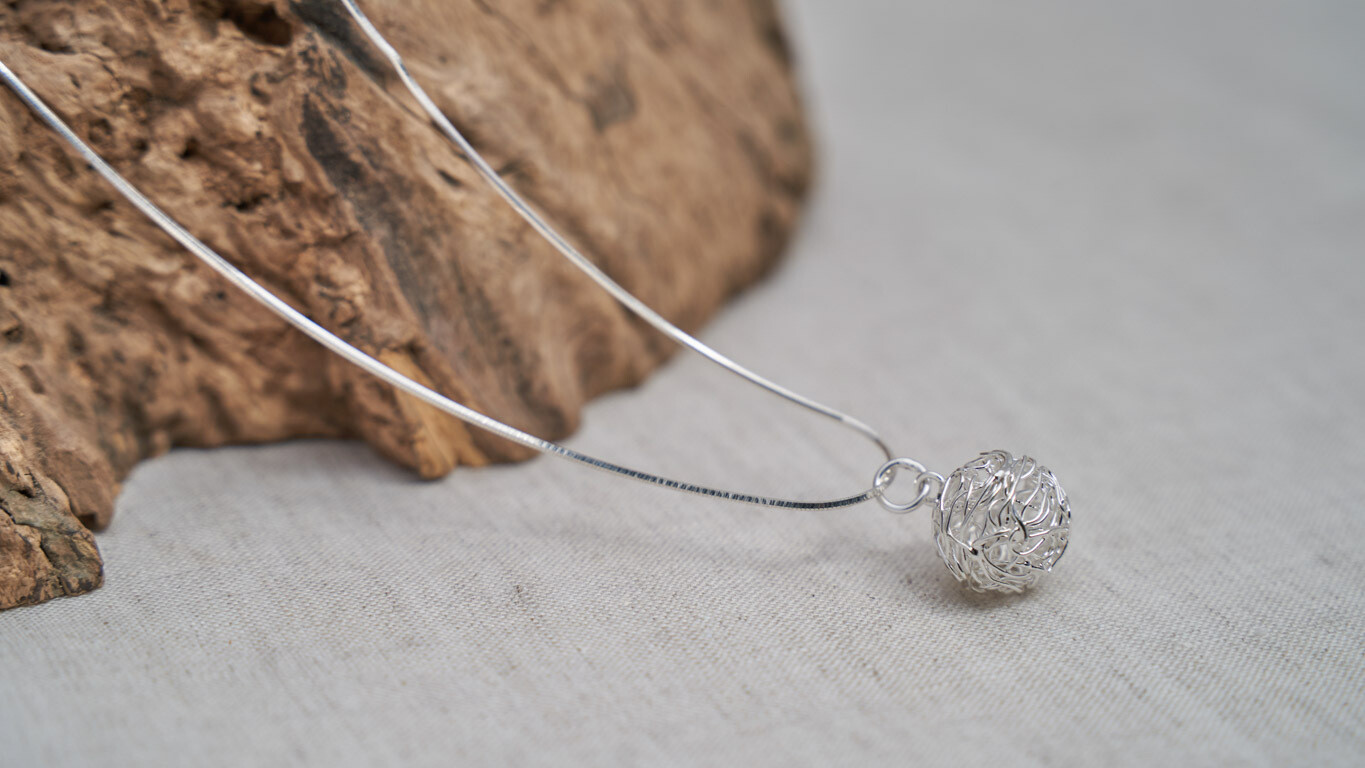“Wired Spheres” Pendant