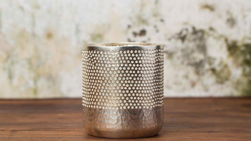 Candle holder "Silver cylinder"