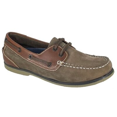 Dek Boating Shoes, Brown Nubuck/Leather L179BN