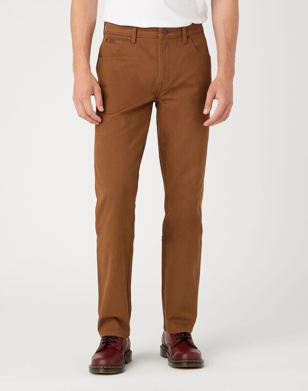 Wrangler Texas Stretch Slim, Saddle Brown 112345461 (Non-Denim)