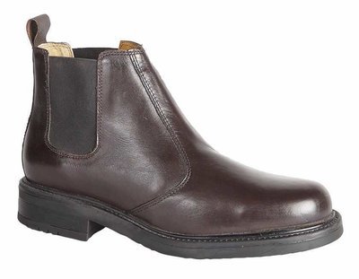 Roamers Leather Chelsea Boot, Brown M049B