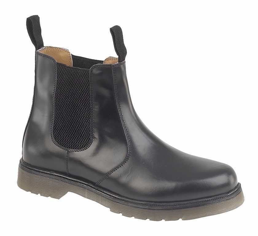 Grafters Black Chelsea Boot M153A