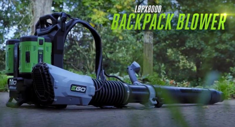 EGO-56V Jet-Turbinen Rückenlaubbläser Set LBPX8000 + Sets - bis zu 1360m3/h - 4 Geschwindigkeitsstufen