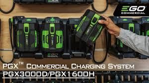 EGO 56 Volt Ladeset (Kit) aus Ladegerät PGX1600E-H und 2x Akku-Ladeträger (für 3 Akkus) PGX3000D