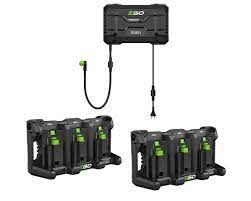EGO 56 Volt Ladeset (Kit) aus Ladegerät PGX1600E-H und 2x Akku-Ladeträger (für 3 Akkus) PGX3000D
