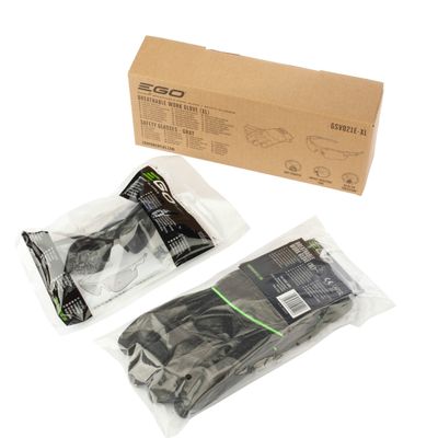 Sicherheitsset EGO-Brille (dunkelgrau) + EGO Schutzhandschuhe in XL