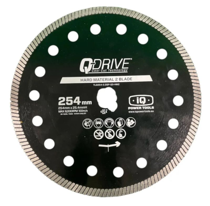 Q-Drive Spezial-Keramik Diamantscheibe Ø254mm für iQTS244