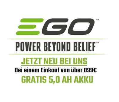 Gratis ab 899 Euro EGO-Einkauf