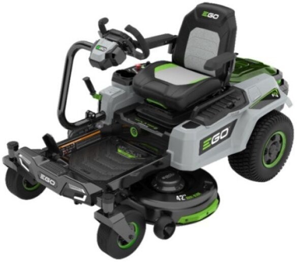EGO-Z6 Zero-Turn-Aufsitzmäher ZT5201E-S + Sets  Aufsitzmäher mit Lenkrad  - jetzt bei uns mit Prämie 4x 10 Ah Akku gratis -