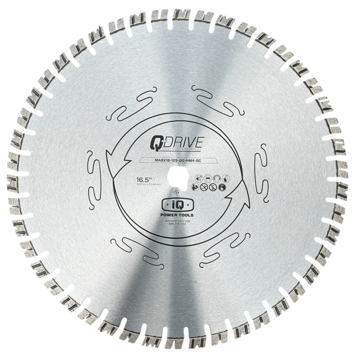 Q-Drive Silent Spezial-Diamantscheibe harter Beton/Naturstein/harte Klinker D 420mm für IQMS362i/IQMS362