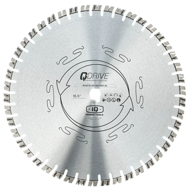 Q-Drive Silent Spezial-Diamantscheibe harter Beton/Naturstein/harte Klinker D 420mm für IQMS362i/IQMS362