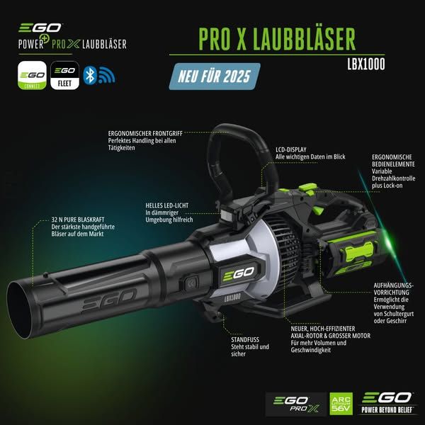 EGO Laubbläser LBX1000/Sets