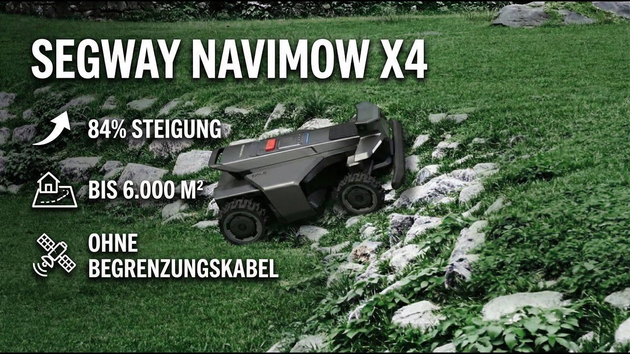 ​Segway-Navimow Robotermäher X430E mit Xero‑Turn™ AWD bis 3000m²