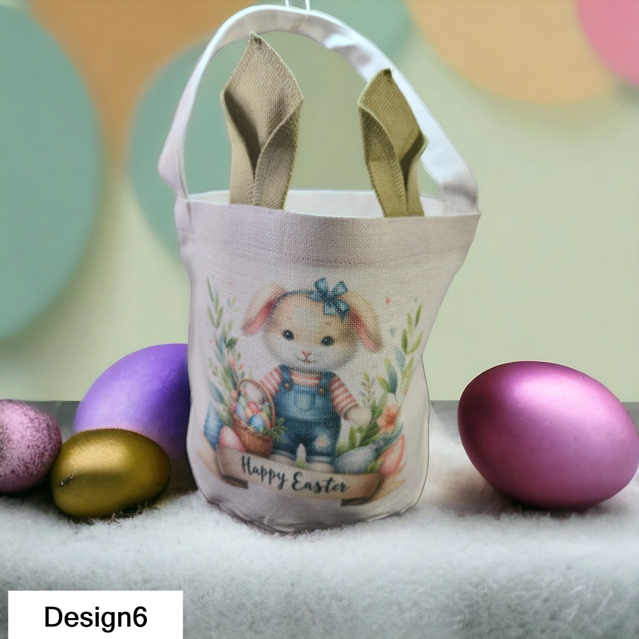 Sublimated Bunny Easter Bag 6