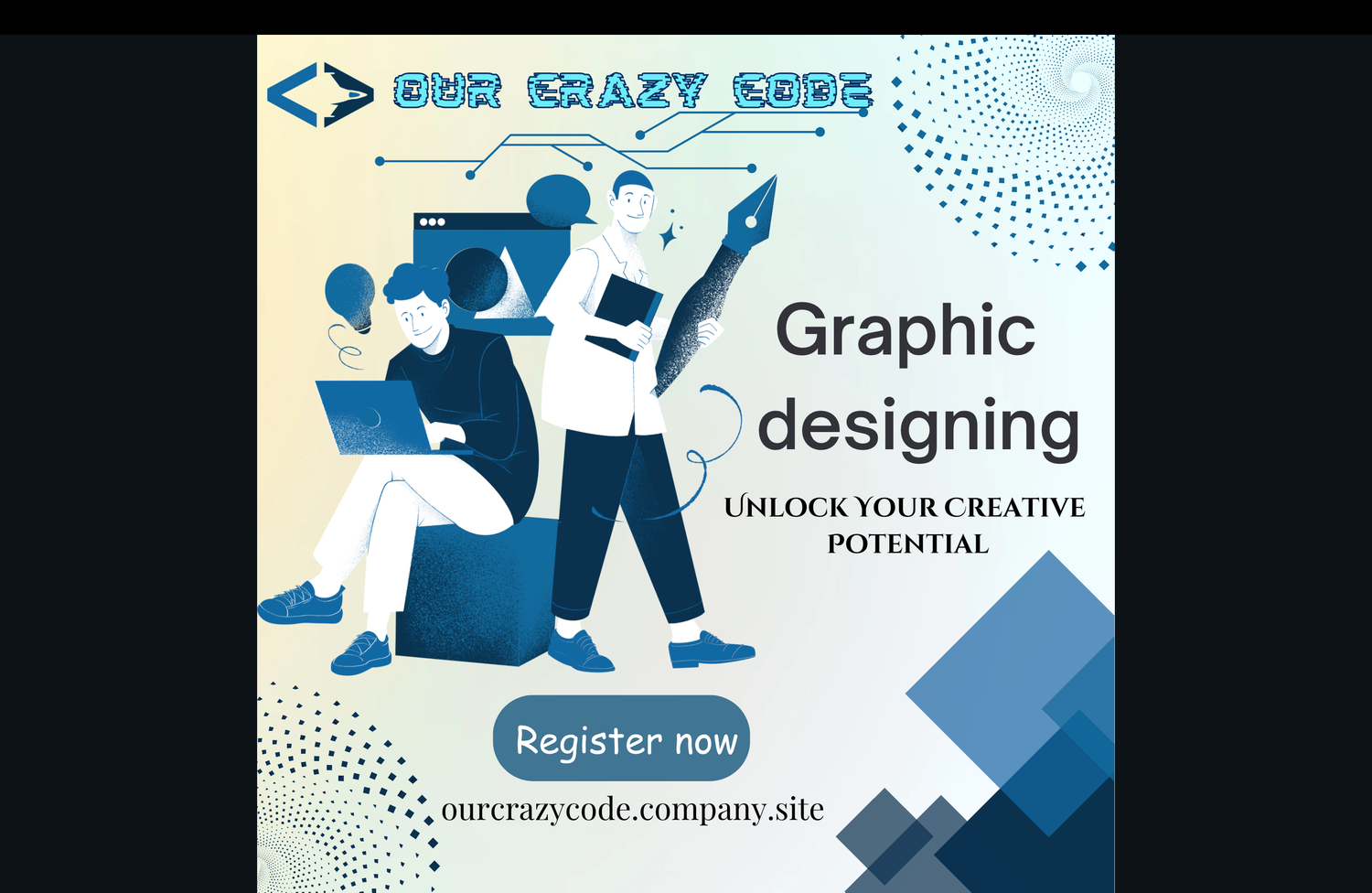 Unleash Your Creativity: Graphic Design Training by Our Crazy Code