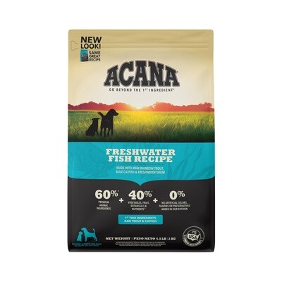 ACANA D FRESHWATER FISH 4.5lb GRAIN FREE DOG DRY RECIPE