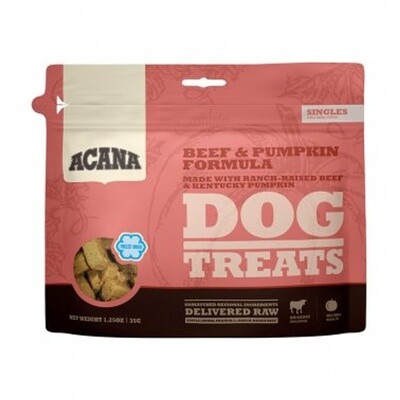 ACANA FD D BEEF &amp; PMKN TRT 1.25oz FREEZE DRIED TREAT