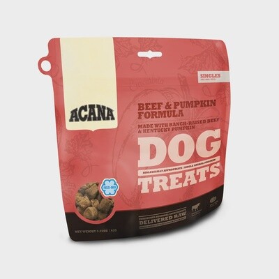 ACANA FD D BEEF &amp; PMKN TRT 3.25oz FREEZE DRIED TREAT