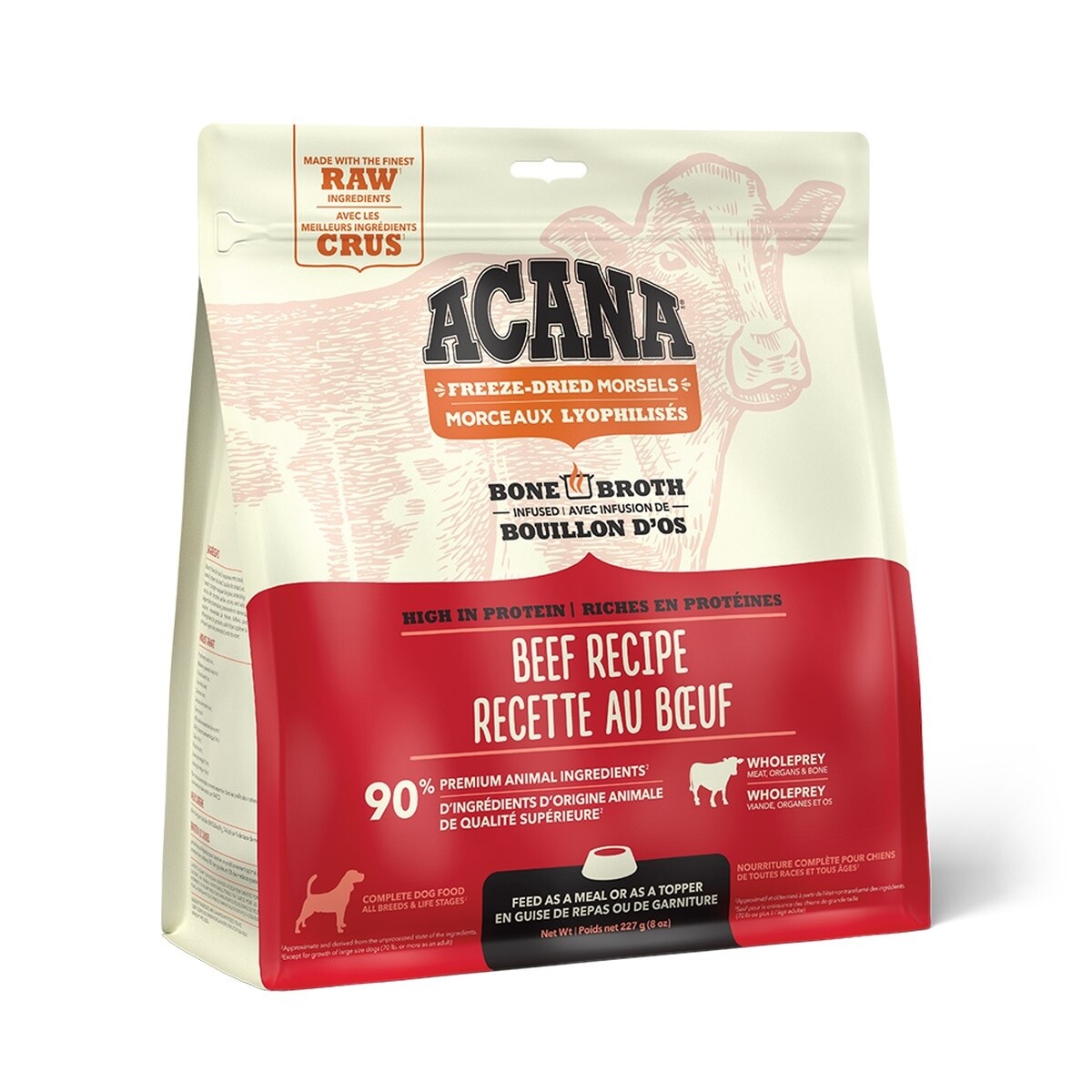 ACANA FD D BEEF MORSELS 8oz RANCH RAISED BEEF