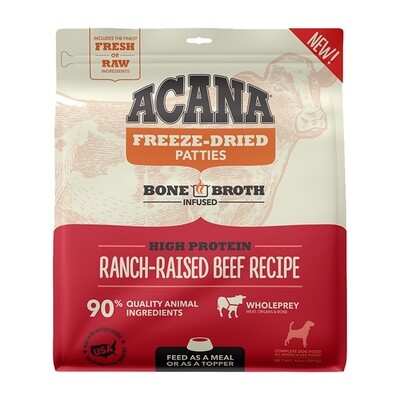 ACANA FD D BEEF PATTIES 14oz RANCH-RAISED BEEF