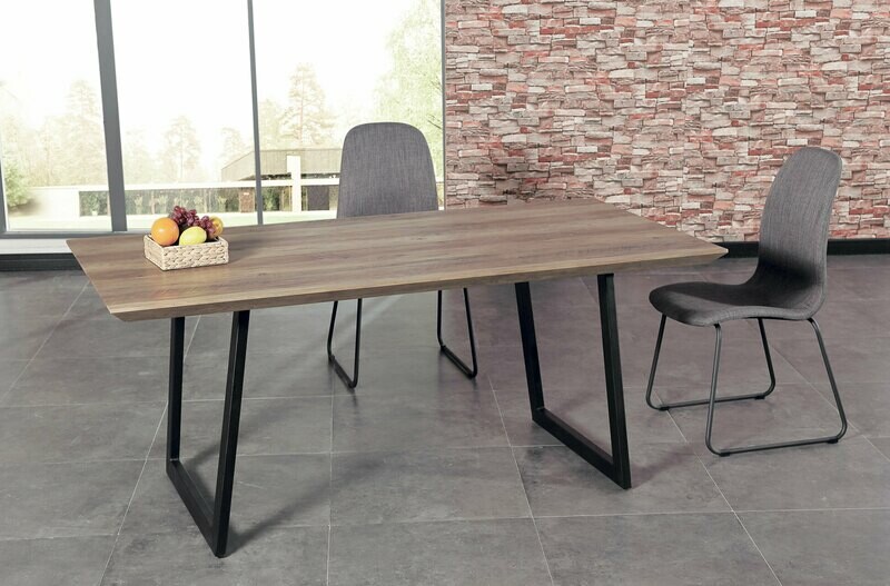 MESA COMEDOR FIJA URBAN NOGAL / NEGRO. MESA COMEDOR FIJA URBAN NOGAL / NEGRO.