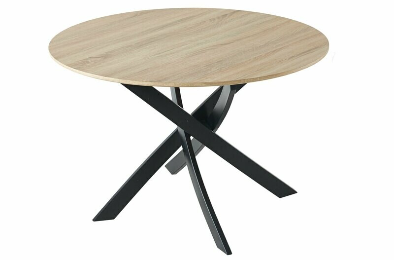 MESA COMEDOR FIJA REDONDA ZEN ROBLE / NEGRO MESA COMEDOR FIJA REDONDA ZEN ROBLE / NEGRO