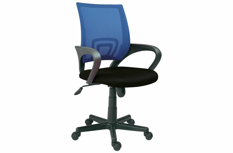 SILLA DE OFICINA GIRATORIA MODELO LOGIC NEGRO / AZUL SILLA DE OFICINA GIRATORIA MODELO LOGIC NEGRO / AZUL