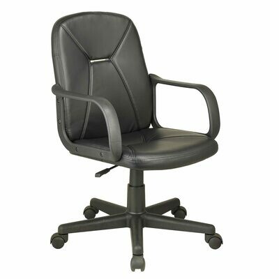 SILLÓN GIRATORIO GÉNESIS SÍMIL PIEL NEGRO SILLÓN GIRATORIO GÉNESIS SÍMIL PIEL NEGRO