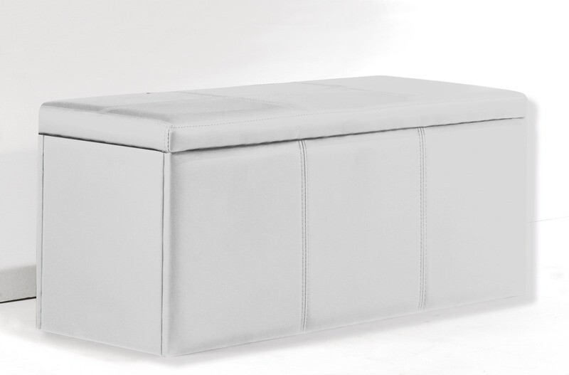 BAÚL TAPIZADO MODELO UNIVERSAL BLANCO BAÚL TAPIZADO MODELO UNIVERSAL BLANCO