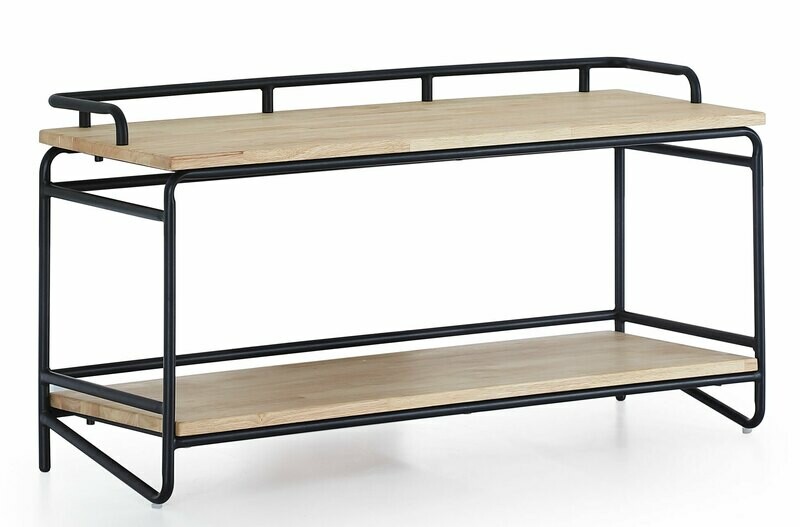 RECIBIDOR/AUXILIAR BAJO INDUSTRIAL ROBLE NORDISH / NEGRO. RECIBIDOR/AUXILIAR BAJO INDUSTRIAL ROBLE NORDISH / NEGRO.