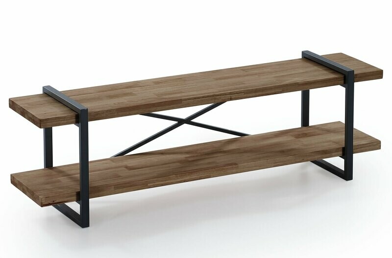 MUEBLE TV PLANK ROBLE AMERICAN / NEGRO. MUEBLE TV PLANK ROBLE AMERICAN / NEGRO.