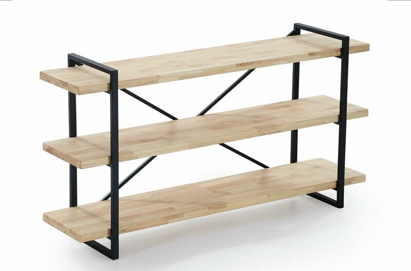 CONSOLA / AUXILIAR PLANK ROBLE NORDISH / NEGRO. CONSOLA / AUXILIAR PLANK ROBLE NORDISH / NEGRO.