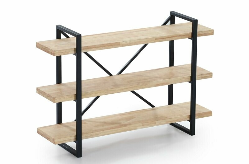 ESTANTERIA BAJA PLANK ROBLE NORDISH / NEGRO. ESTANTERIA BAJA PLANK ROBLE NORDISH / NEGRO.