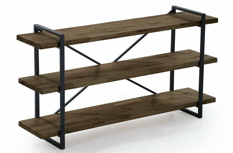 CONSOLA PLANK ROBLE AMERICAN/ NEGRO. CONSOLA PLANK ROBLE AMERICAN/ NEGRO.