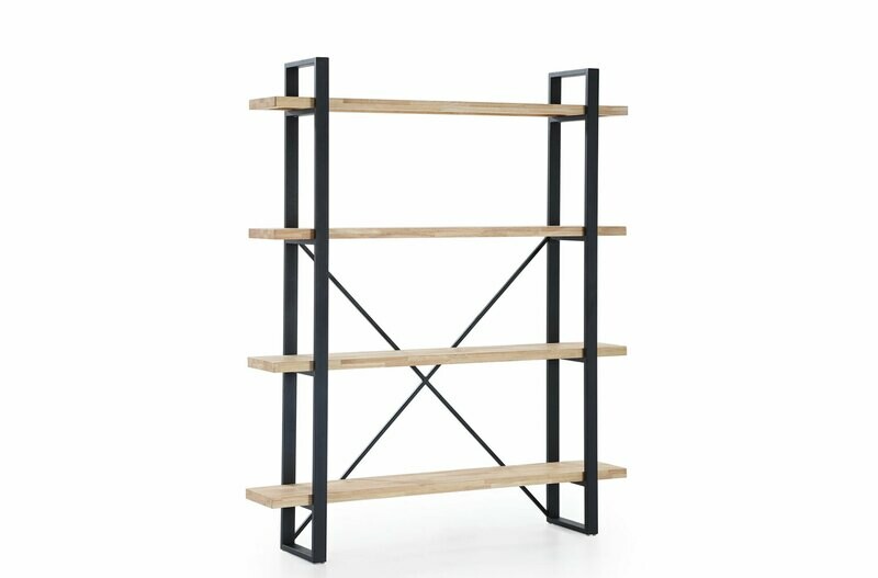 ESTANTERIA ALTA PLANK ROBLE NORDISH / NEGRO. ESTANTERIA ALTA PLANK ROBLE NORDISH / NEGRO.