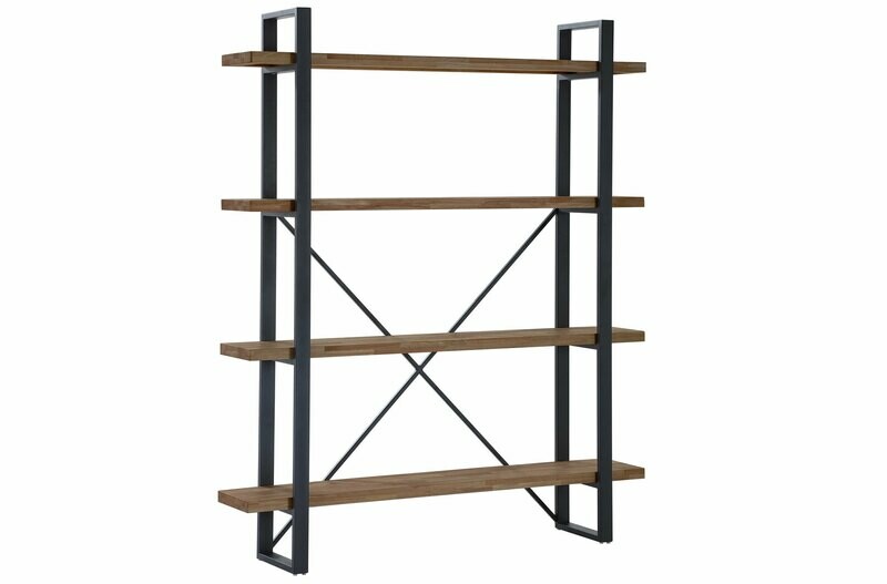 ESTANTERIA ALTA PLANK ROBLE AMERICAN / NEGRO. ESTANTERIA ALTA PLANK ROBLE AMERICAN / NEGRO.