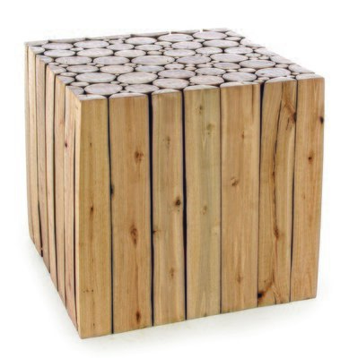 Mesa de estructura de madera de Eucalipto reciclado -rectangular-