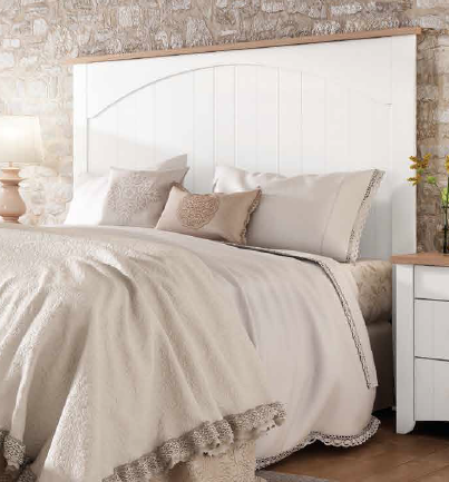 CABECERO BLANCO VIENTO BLANCO DETALLE EN MADERA CABECERO BLANCO VIENTO BLANCO DETALLE EN MADERA